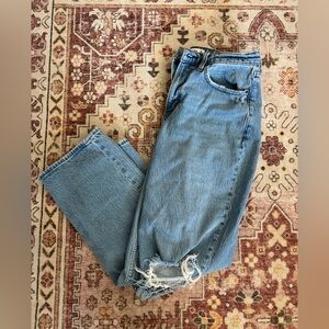 Abercrombie & Fitch High-Rise Vintage Straight Jeans curve love